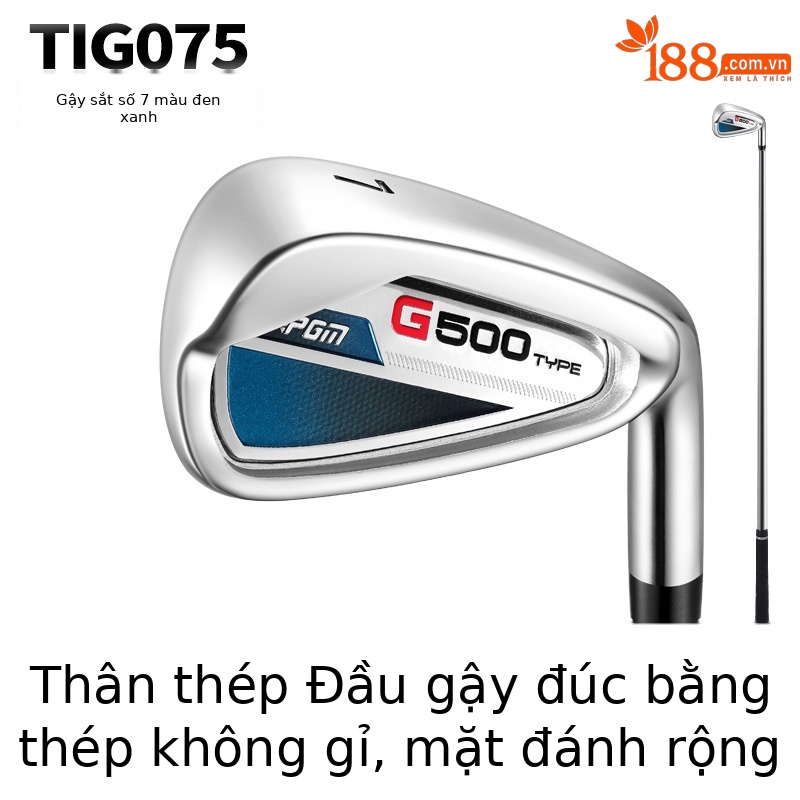[Trục thép] Sắt số 7 màu đen và xanh TIG075