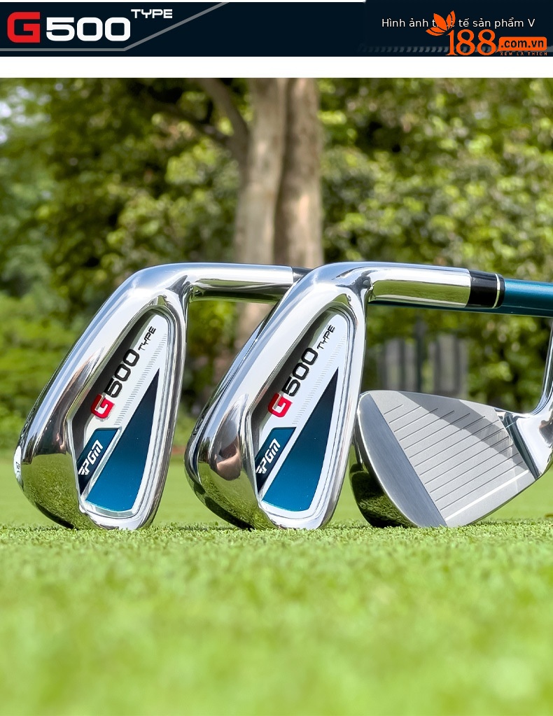 Gậy sắt golf số 7 PGM Hardcore thép không gỉ trọng tâm thấp — [Trục carbon cấp S] Sắt số 7 màu đen và xanh TIG075, [Trục carbon hạng R] Sắt số 7 màu đen và xanh TIG075, [Trục thép] Sắt số 7 màu đen và xanh TIG075 chi tiết 7