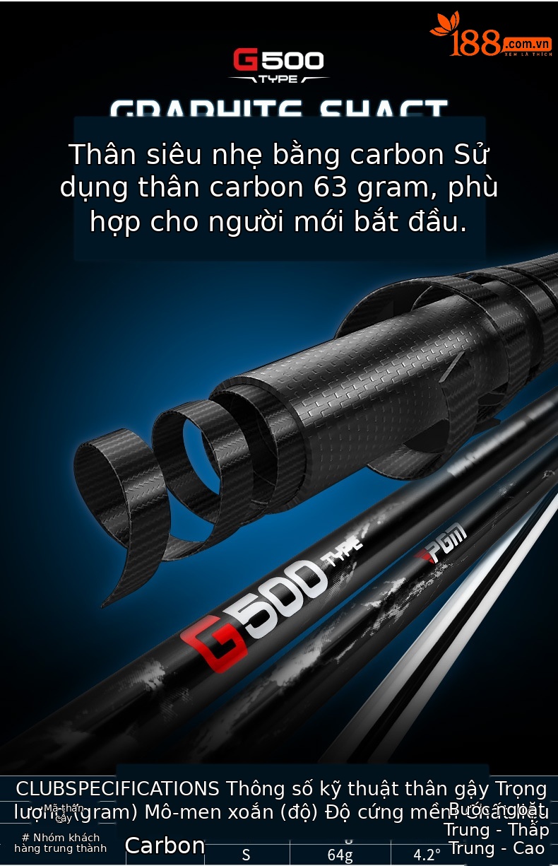 Gậy sắt golf số 7 PGM Hardcore thép không gỉ trọng tâm thấp — [Trục carbon cấp S] Sắt số 7 màu đen và xanh TIG075, [Trục carbon hạng R] Sắt số 7 màu đen và xanh TIG075, [Trục thép] Sắt số 7 màu đen và xanh TIG075 chi tiết 6