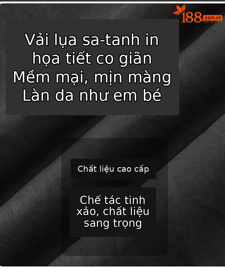 Quần dài lụa satin nam lưng thun mùa hè — G5003 đen chi tiết 6