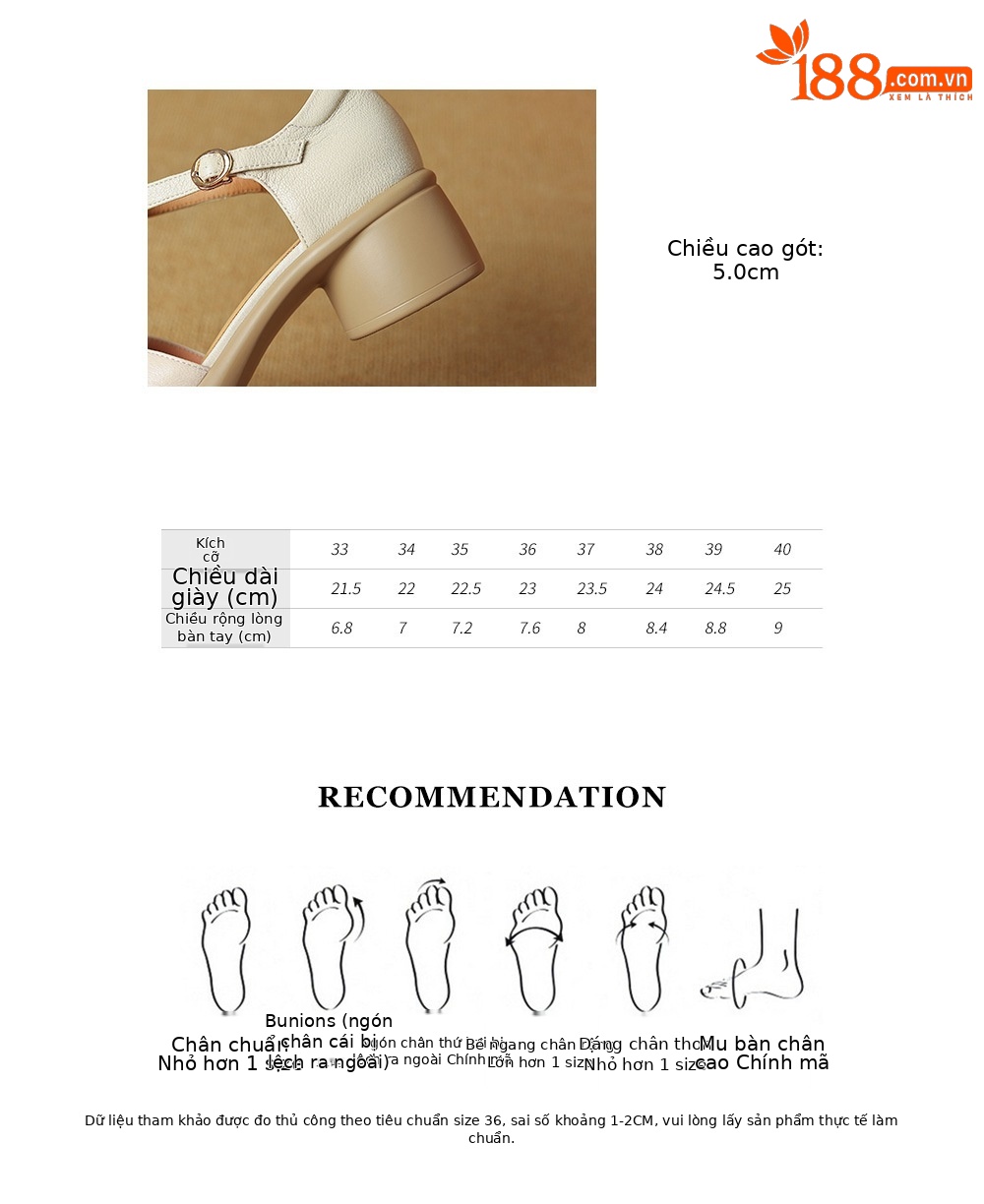 Sandal Mary Jane nữ đế dày gót vuông mũi tròn dệt kiểu La Mã — Màu trắng nhạt chi tiết 4