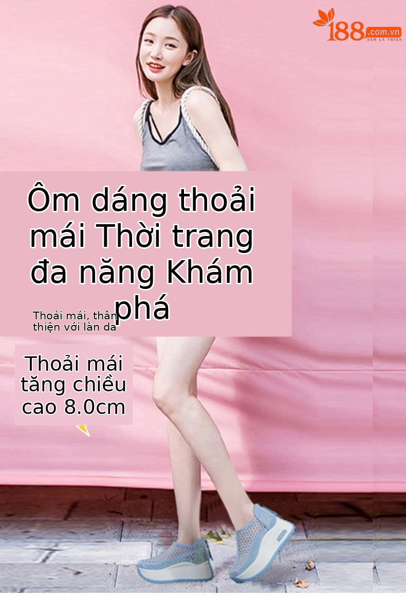 Giày sneaker nữ chunky đế dày mũi tròn lưới thoáng khí phong cách thể thao — M2839 màu xanh lam, M2839 màu be, M2839 màu đen, M2839 màu tím chi tiết 1