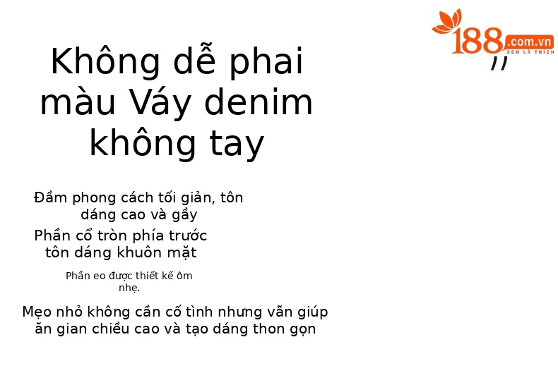 Váy liền denim không tay dáng dài thắt eo cổ điển — Xanh denim chi tiết 3