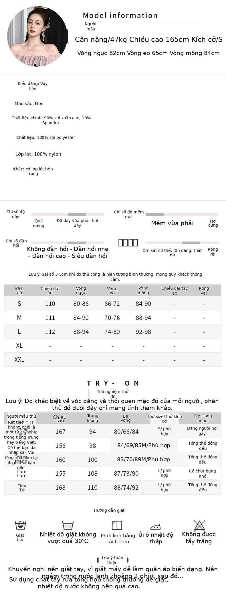 Đầm maxi nữ cổ vuông ôm eo phối ren đuôi cá — [Đen] chi tiết 2