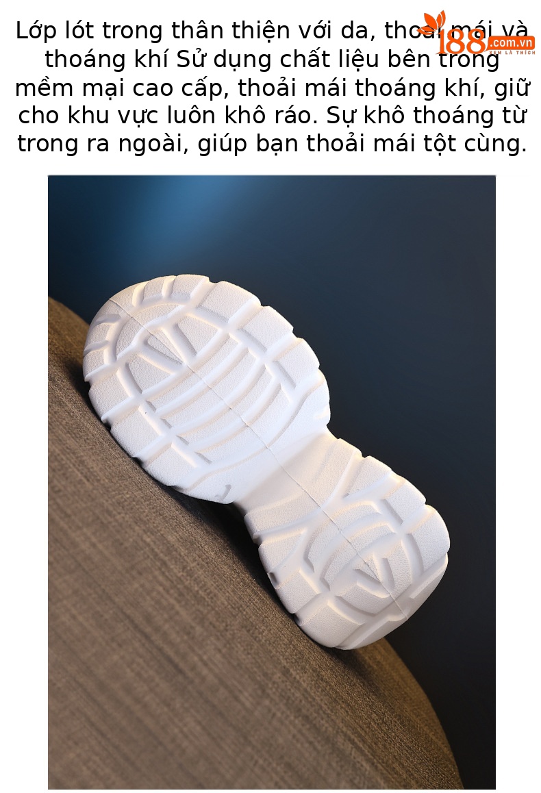 Giày sneaker nữ đế dày lưới thoáng khí phong cách bánh xốp — Màu hồng xanh lam chi tiết 9