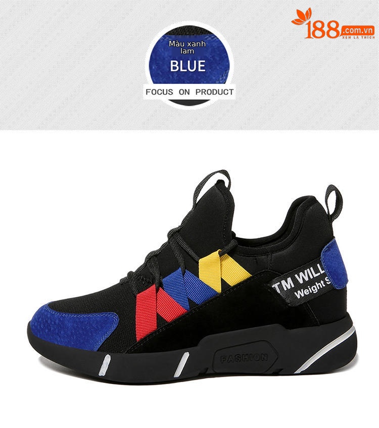 Giày sneaker nữ chunky đế dày tăng chiều cao, phối màu sành điệu mùa xuân hè 2025 — ML 8300-1 màu đỏ [có lót nhung] chiều cao gót 3.0cm, ML 8300 cao gót đỏ 3.0cm, ML 8300 màu xanh cao gót 3.0cm, ML 8300-1 màu xanh lam [có lót nhung] chiều cao gót 3.0cm chi tiết 19