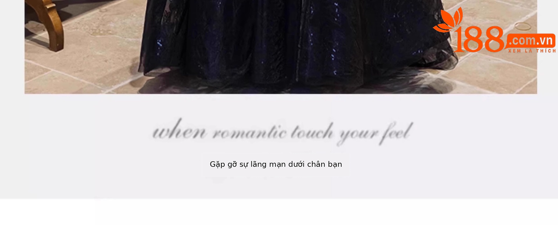 Váy dạ hội quây dáng suông midi chất satin mềm mại — đen chi tiết 7