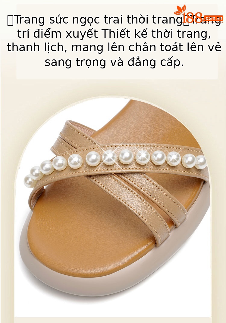 Sandal nữ da thật gót vuông cao đế mềm quai ngang — Màu đen chi tiết 4