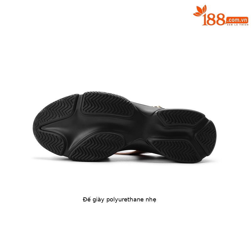 Sandal nữ hở mũi đế xuồng gót cao 9 cm, da bò lưới phối miệng cá — Màu trắng be chi tiết 16
