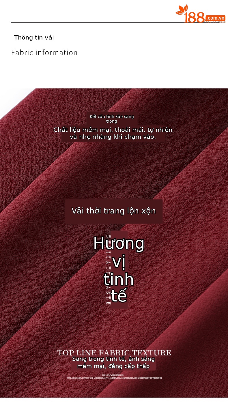 Váy liền thắt eo cổ tròn đính kim cương phong cách Pháp sang trọng cho nữ — Màu đen chi tiết 3