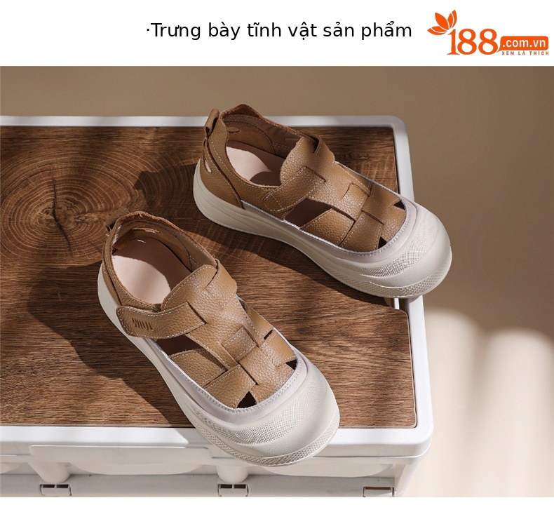 Giày lười nữ da thật thoáng khí đế mềm mùa hè 2025 — 7111 kaki, 7111m màu chi tiết 13