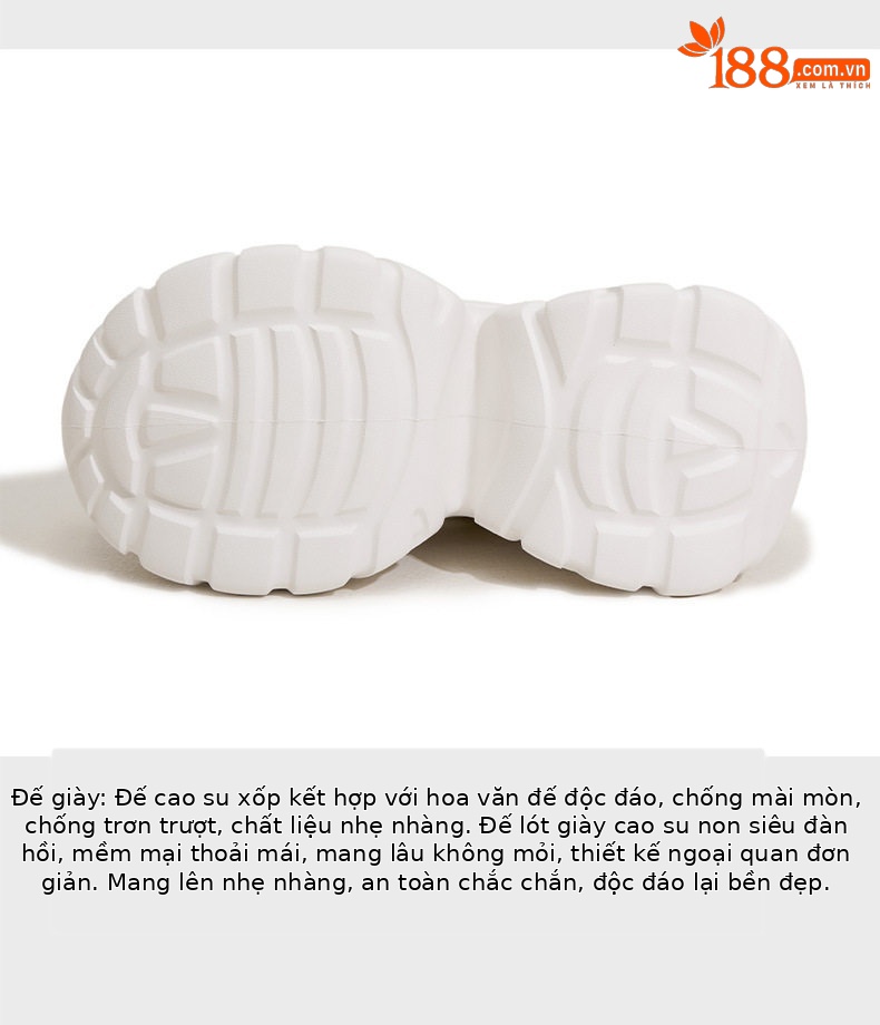 Giày sneaker nữ lưới thoáng khí đế dày 9 cm mùa xuân hè 2025 — Xám, Trắng ngọc trai chi tiết 7