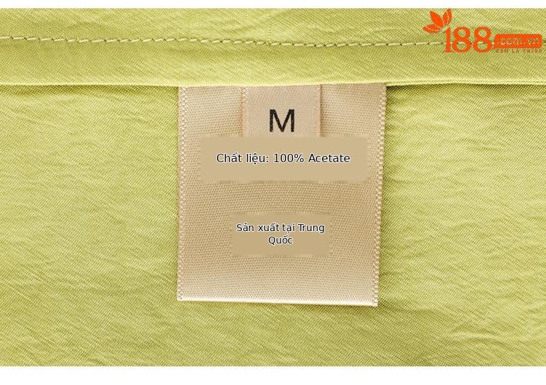 Áo thun satin chua crepe dáng rộng tay ngắn mát mẻ — Màu đen chi tiết 34