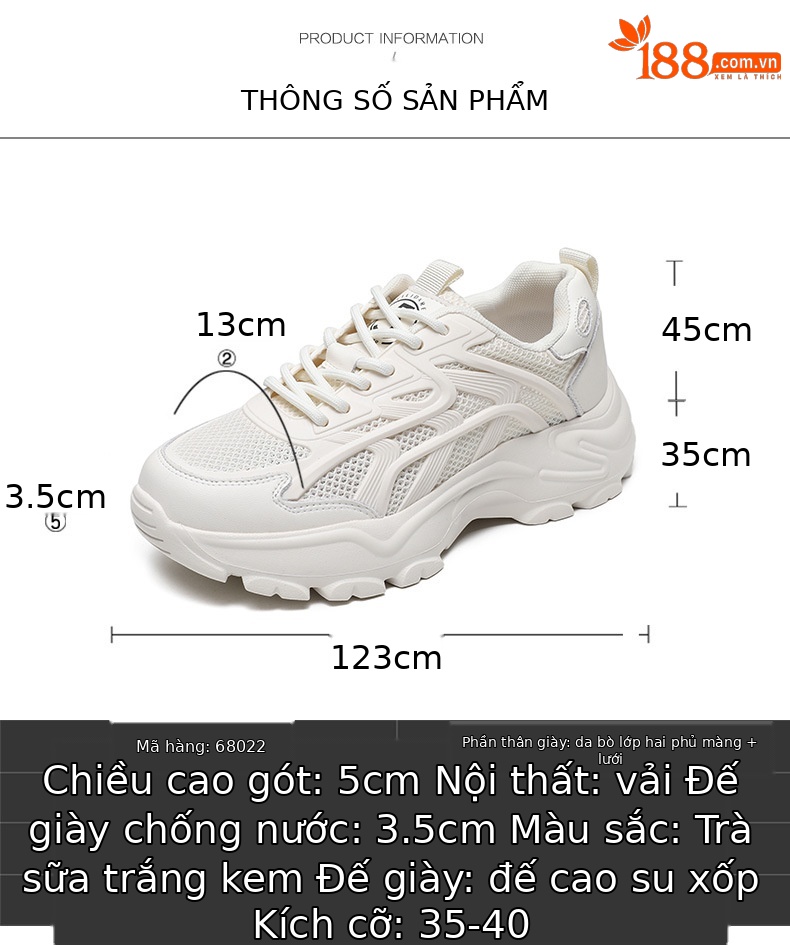 Giày thể thao lưới thoáng khí nữ đế mềm nhẹ chống trượt mùa xuân hè 2025 — JST 7009- 1m màu (kiểu rỗng), Trà sữa LJ 68022 (Mẫu rỗng), JST 7132 bạc (mẫu rỗng), JST 7036- 1m đỏ (mẫu rỗng) chi tiết 3
