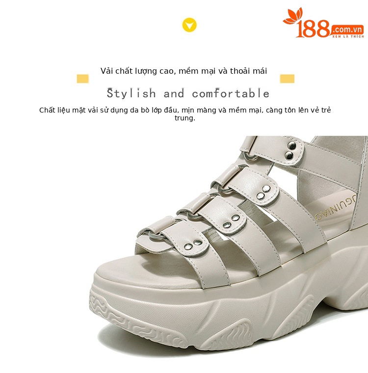 Giày sandal nữ da thật đế xuồng cao cổ cut-out mùa hè, giày La Mã tăng chiều cao gót 6-7 cm — FGN FN0221/ 0288m màu (da bò lớp 1) Chiều cao gót 6.0cm, FGN FN0221/0228 đen (da bò lớp 1) chiều cao gót 6.0cm, FGN FN0221/ 0242m màu (da bò lớp 1) Chiều cao gót 7.0cm, FGN FN0221/ 0228m màu (da bò lớp 1) Chiều cao gót 6.0cm chi tiết 10