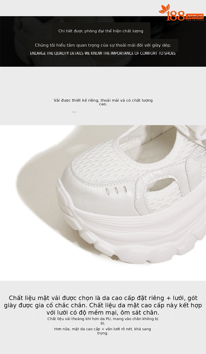 Sandal nữ đế thấp lấp lánh Crocs phong cách mới xuân hè 2026 — Trắng ngọc, Xám chi tiết 6