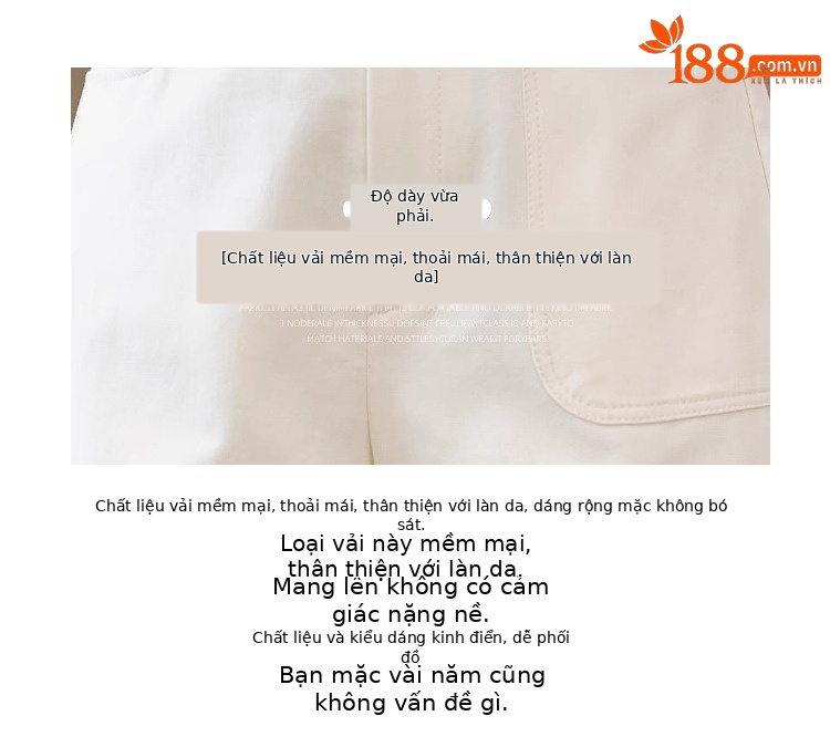 Quần short nữ cạp cao ống rộng dáng suông mùa hè kiểu Hồng Kông — Màu đen chi tiết 4