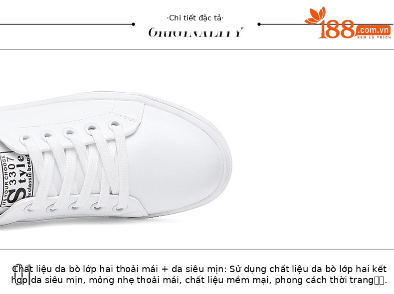 Giày sneaker nữ da bò mềm trắng đế bằng mỏng mới xuân hè 2024 — 58219 Màu Trắng Gót Cao 3cm Lưới Kiểu DH, 9271 trắng tím gót cao 2.2cm GQ, 58219m Màu Xám Chiều Cao Gót 3cm Lưới Kiểu DH, Chiều cao gót vàng trắng 9160 2.7cm GQ chi tiết 10