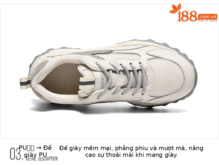 Giày thể thao nữ da lưới thoáng khí đế mềm nhẹ mùa xuân hè 2025 — DH 58275 màu xám, DH 58333 trắng xanh, DH 58276 đen đỏ, DH 58276 đen xanh chi tiết 15
