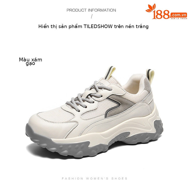 Giày thể thao nữ da lưới thoáng khí đế mềm nhẹ mùa xuân hè 2025 — DH 58275 màu xám, DH 58333 trắng xanh, DH 58276 đen đỏ, DH 58276 đen xanh chi tiết 16