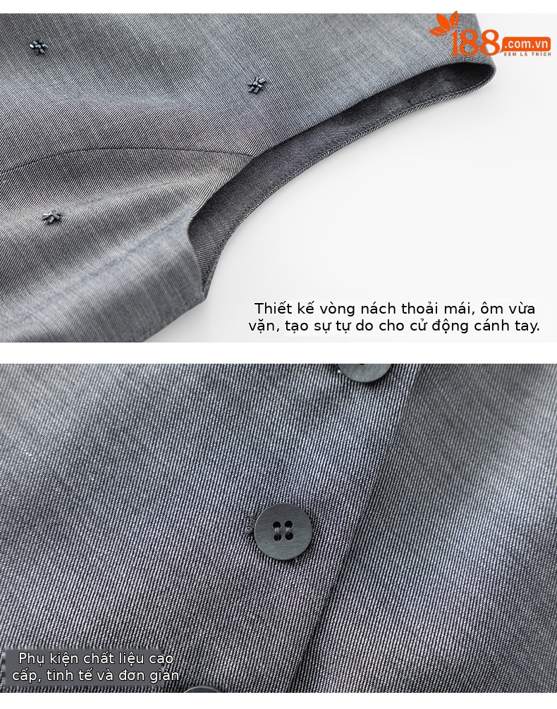 Bộ vest nữ phong cách tiền cũ Xinge áo vest gile quần ống rộng vải lanh Tencel mỏng mùa hè — Vest xám (65473) chi tiết 17