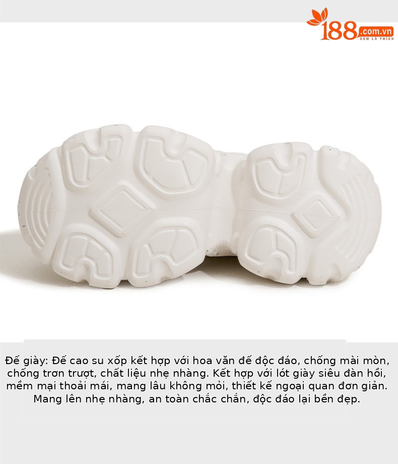 Giày cao gót nữ đế xuồng platform lưới thoáng khí, gót siêu cao 8cm, mũi tròn, quai khóa trước — Trắng, Bạc chi tiết 7