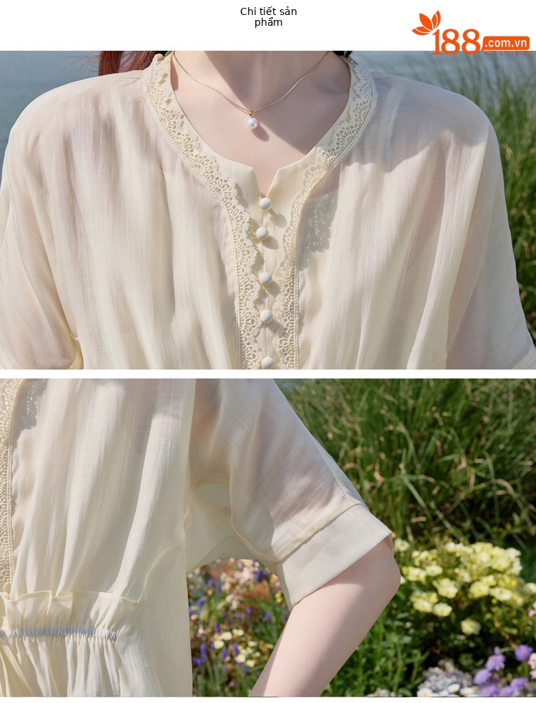 Bộ đồ mùa hè nữ Tencel cao cấp áo hai dây quần ống rộng ba món SY2697 — Bộ màu như hình chi tiết 20