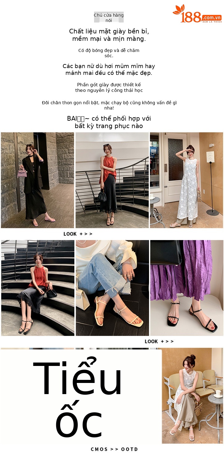 Sandal nữ gót thấp mũi vuông quai một dây hở ngón phong cách Hàn Quốc — đen, Tím, Màu trắng nhạt chi tiết 1