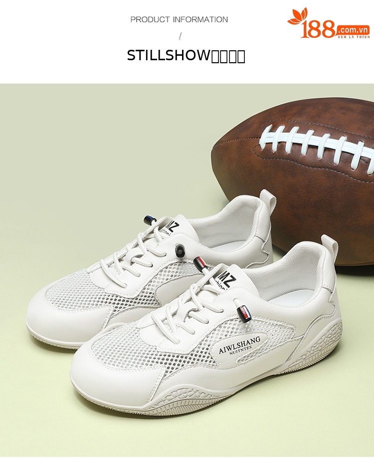 Giày sneaker nữ da thật lưới thoáng khí đế bằng 3 cm mùa hè 2025 — LJ 58219 [be xám] cao gót 3cm, LJ 58108 [be xám] cao gót 3cm, LJ 58109 [màu be] cao gót 3cm, DH 58617 [màu be xám] cao gót 3cm chi tiết 8