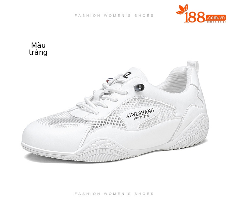 Giày sneaker nữ da thật lưới thoáng khí đế bằng 3 cm mùa hè 2025 — LJ 58219 [be xám] cao gót 3cm, LJ 58108 [be xám] cao gót 3cm, LJ 58109 [màu be] cao gót 3cm, DH 58617 [màu be xám] cao gót 3cm chi tiết 19