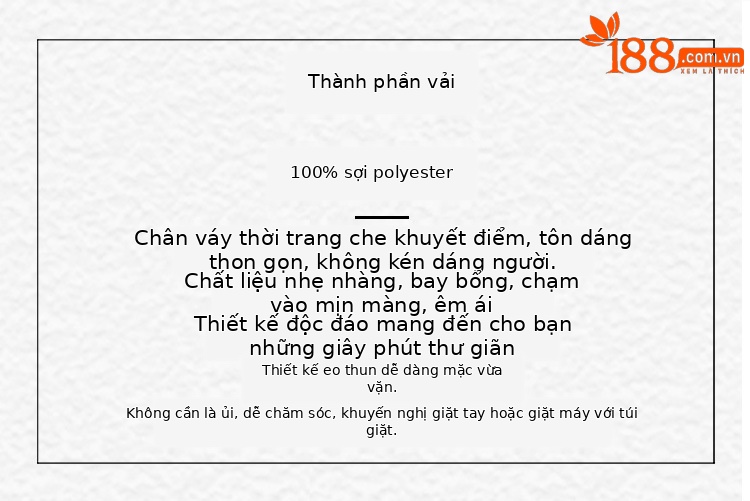 Chân váy chữ A cạp cao in họa tiết nhuộm cà vạt phong cách retro — Màu xanh lam, Màu đỏ chi tiết 3