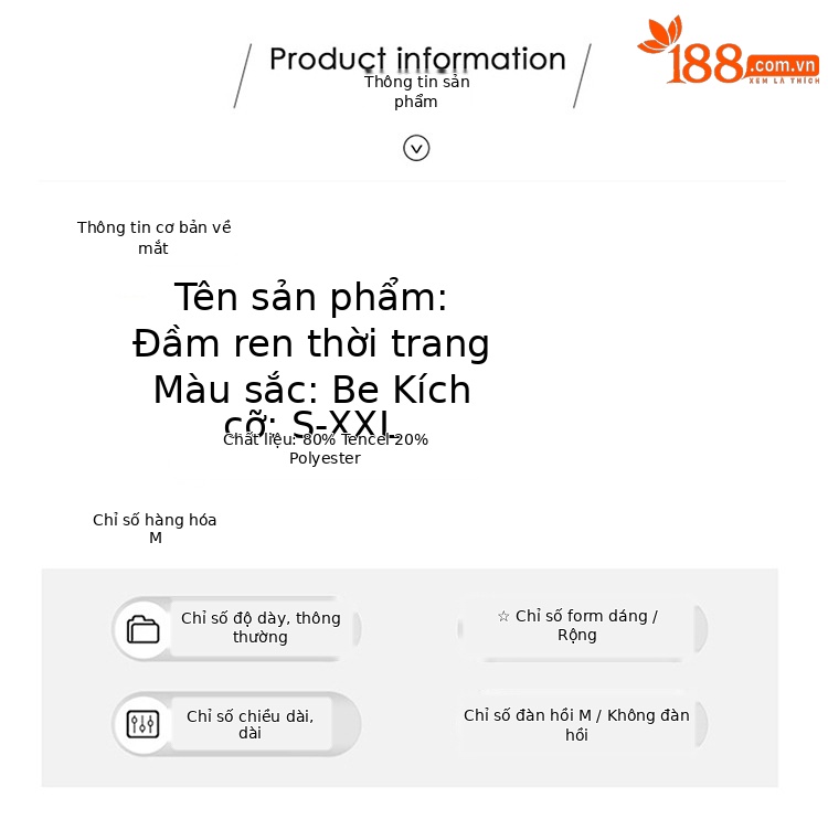 Đầm maxi nữ thêu hoa cổ chữ V chít eo dáng dài mùa hè 2025 — Màu be chi tiết 10