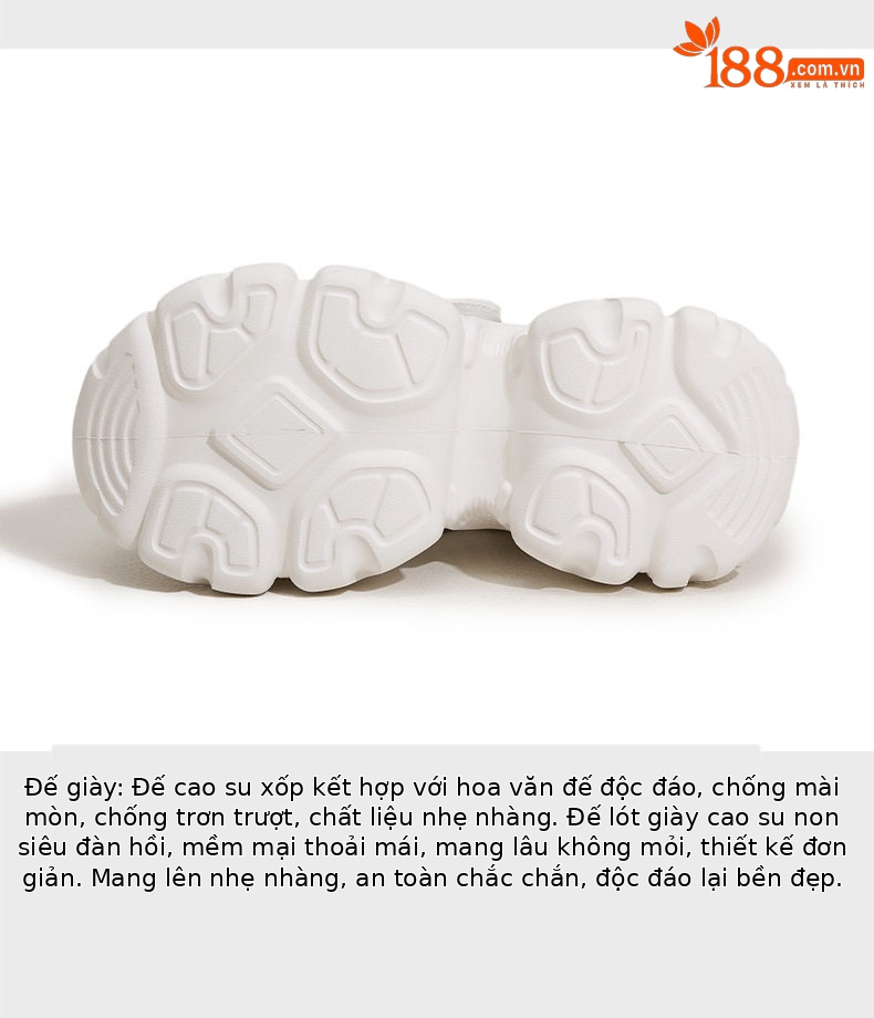 Dép sandal nữ đế dày mũi tròn phong cách Bugatti mùa hè — Bạc, Trắng chi tiết 7