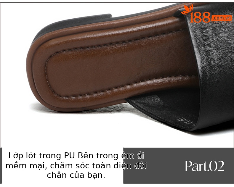 Dép sandal nữ da bò siêu mềm kiểu La Mã 2026 đế bệt chống trượt — 7188 màu đen, 7188 màu be chi tiết 16
