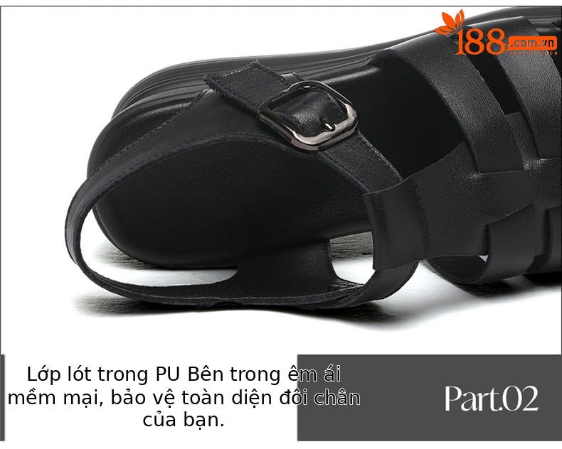 Dép sandal nữ đế xuồng kiểu La Mã, đế dày tăng chiều cao, da mềm đa năng mùa hè — 7177 Màu đen, 7177 màu be chi tiết 16