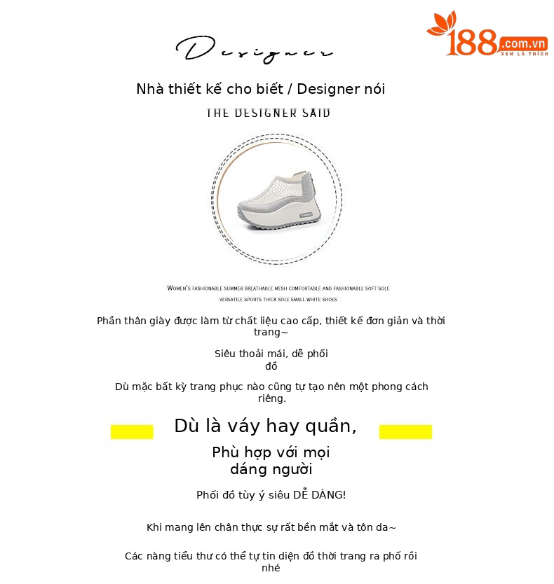 Giày sandal nữ đế dày tăng chiều cao mũi tròn lưới thoáng khí phong cách thể thao — M2839 màu xanh lam, M2839 màu be, M2839 màu đen, M2839 màu tím chi tiết 4