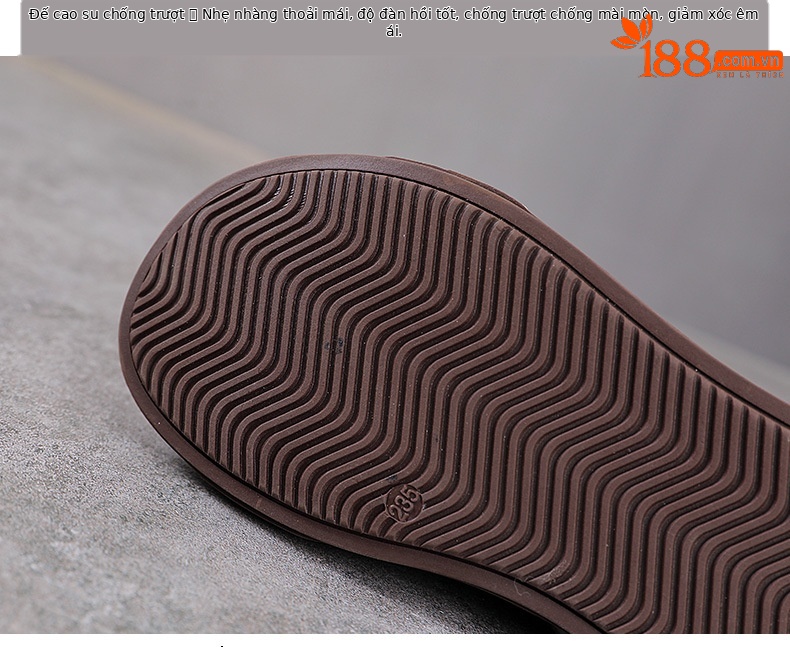 Dép sandal nữ mũi nhọn da bò thật, quai chữ V đế dày thể thao — trắng chi tiết 7