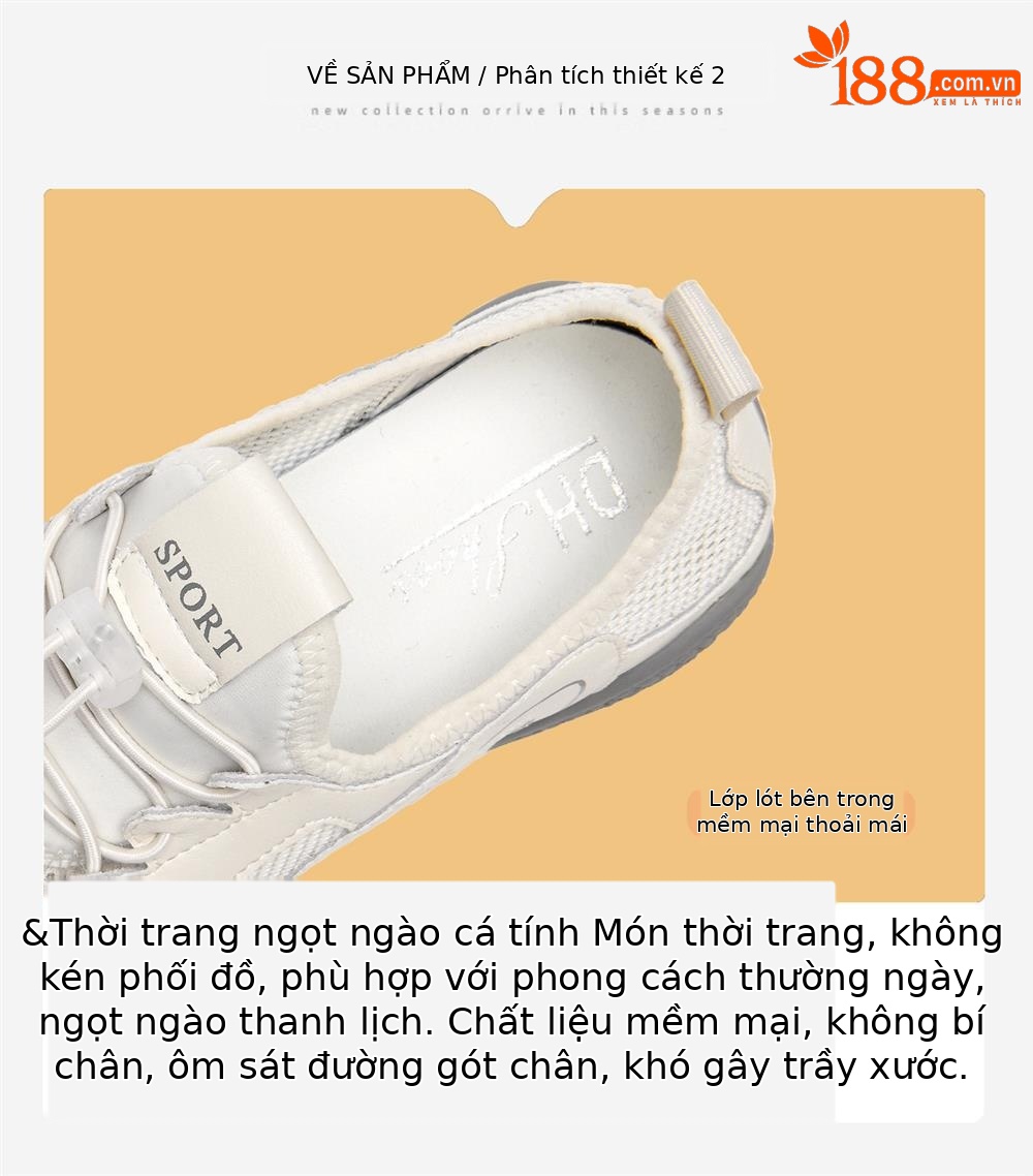 Giày thể thao nữ đế dày mùa hè 2025, sneaker lưới thoáng khí, giày trắng phong cách cổ điển — LJ 58278m màu bốn mùa, LJ 58109- 2m màu Bốn Mùa, Lưới màu xám LJ 58219m, Lưới trắng LJ 1138 chi tiết 5