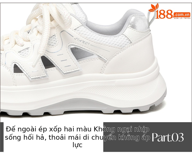 Giày sneaker nữ đế dày da thật thoáng khí kiểu dáng xu hướng mùa hè 2026, dép quai hậu khoét lỗ — 7218 mét xám, Màu mơ 7218 chi tiết 17