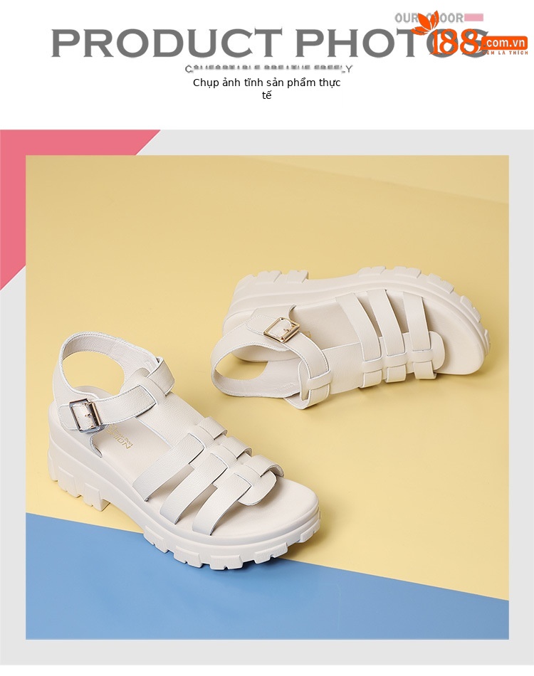 Dép sandal thể thao nữ đế wedge rỗng da thật phong cách La Mã gót 6.5–7 cm — 7177 Elegant Mi JST Chiều cao gót 6.6CM, 5766 Thanh Lịch Mi GQ Gót Cao 7CM, 7177 đen JST gót cao 6.6CM, 12077 Thanh Lịch Mi JST Chiều Cao Gót 6.5CM chi tiết 9