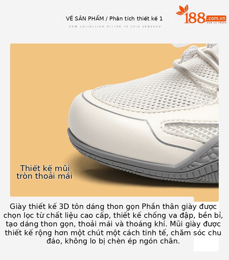 Giày sneaker nữ da thật lưới thoáng khí mùa hè 2025 nhẹ êm chống trượt — DH 58365m Xám (Mẫu rỗng), DH 58219 màu trắng (mẫu rỗng), DH 58618m Xám (Mẫu rỗng), DH 58278 màu xám (lớp lót đơn) chi tiết 4