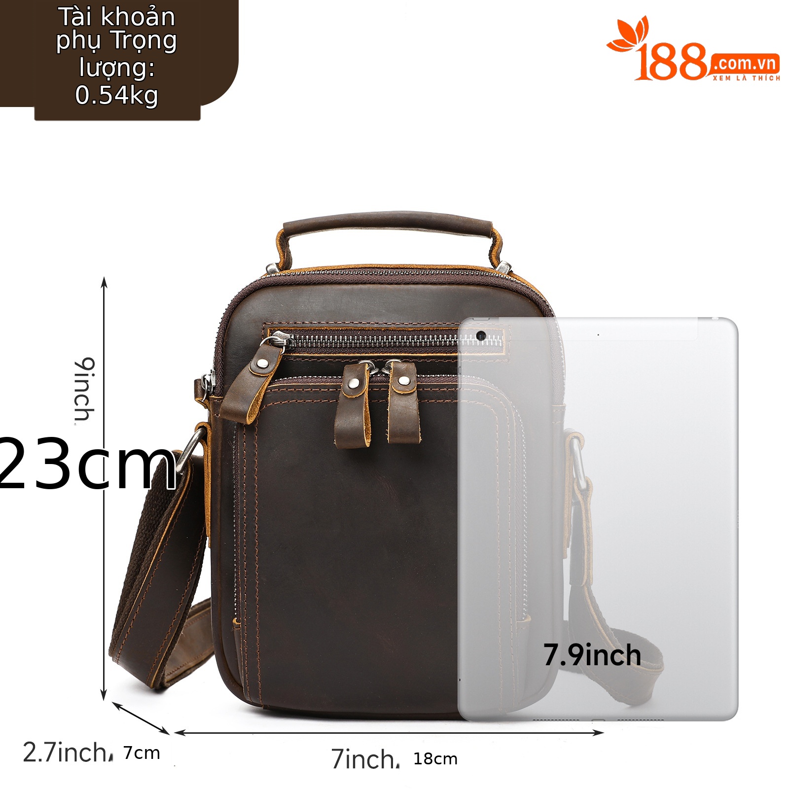 Da ngựa điên màu nâu sẫm size nhỏ