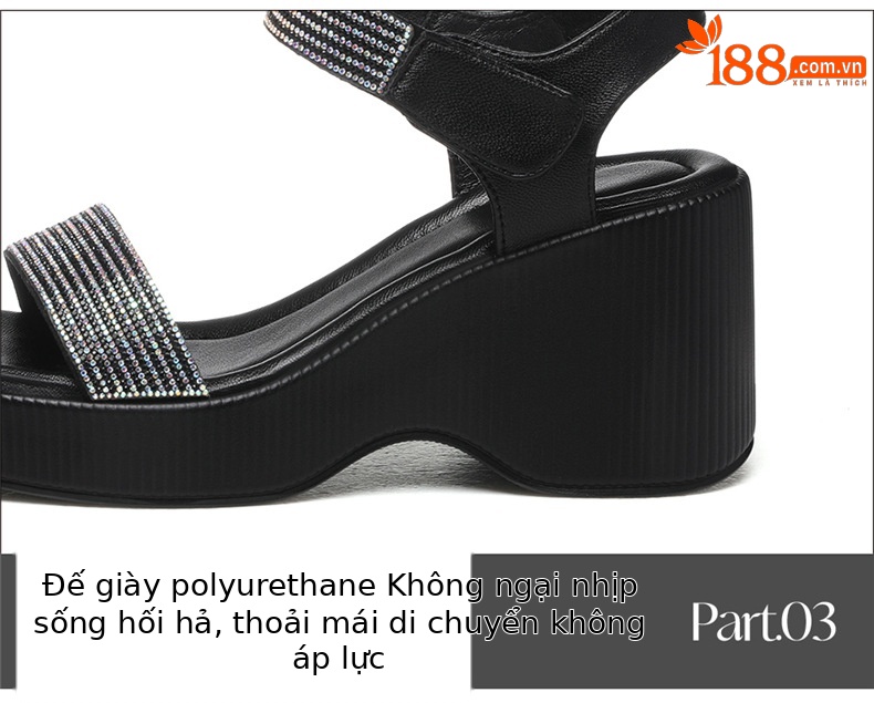 Dép sandal nữ đế bệt chống trượt mềm mại mùa hè cho mẹ và người cao tuổi — 7225 màu đen, 7225 màu be chi tiết 17