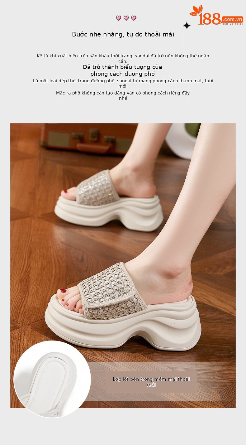 Dép sandal nữ quai chữ V đơn giản, chất liệu PU, đế xốp nhẹ — Trắng, Đen chi tiết 5
