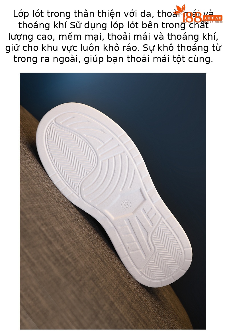 Giày sneaker nữ đế dày chunky khoét lỗ phối trắng dễ thương — Màu trắng chi tiết 9