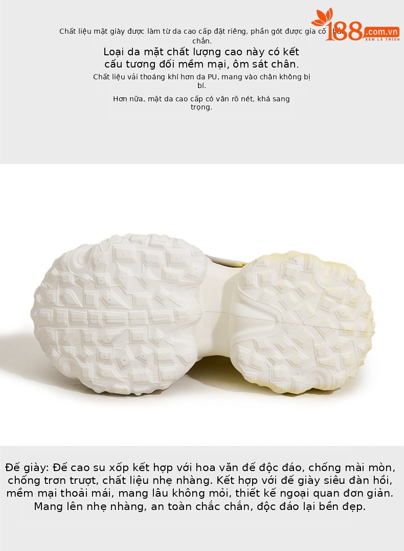 Sandal cao gót nữ hở mũi đế tăng chiều cao, phong cách thể thao, gót siêu cao 8cm — Hồng, Vàng, Xanh chi tiết 6