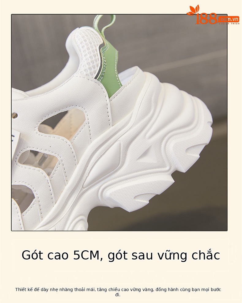 Giày sneaker nữ đế dày phong cách chunky, lưới thoáng khí mùa hè 2025 — Màu xanh lá cây [phiên bản nâng cấp], SSC2112E5K màu tím nhạt rỗng thoáng khí, SSC2112E5K màu xanh lá cây rỗng thoáng khí, Màu tím nhạt [phiên bản nâng cấp] chi tiết 5