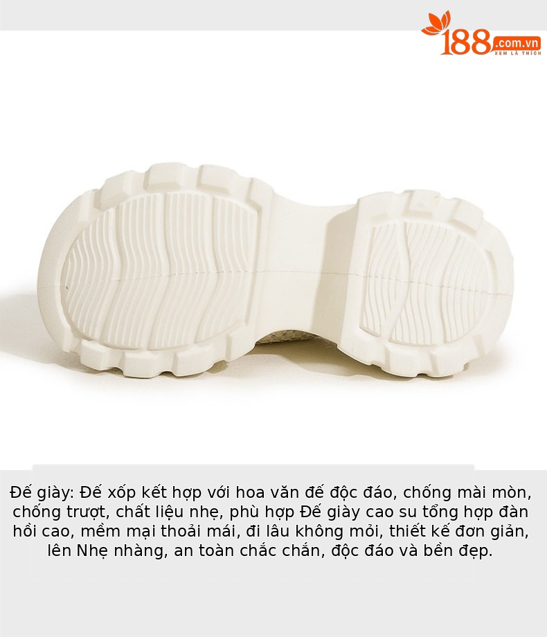 Dép sandal nữ quai chữ V đơn giản, đế xốp nhẹ, mũi tròn — Trắng, Đen chi tiết 7