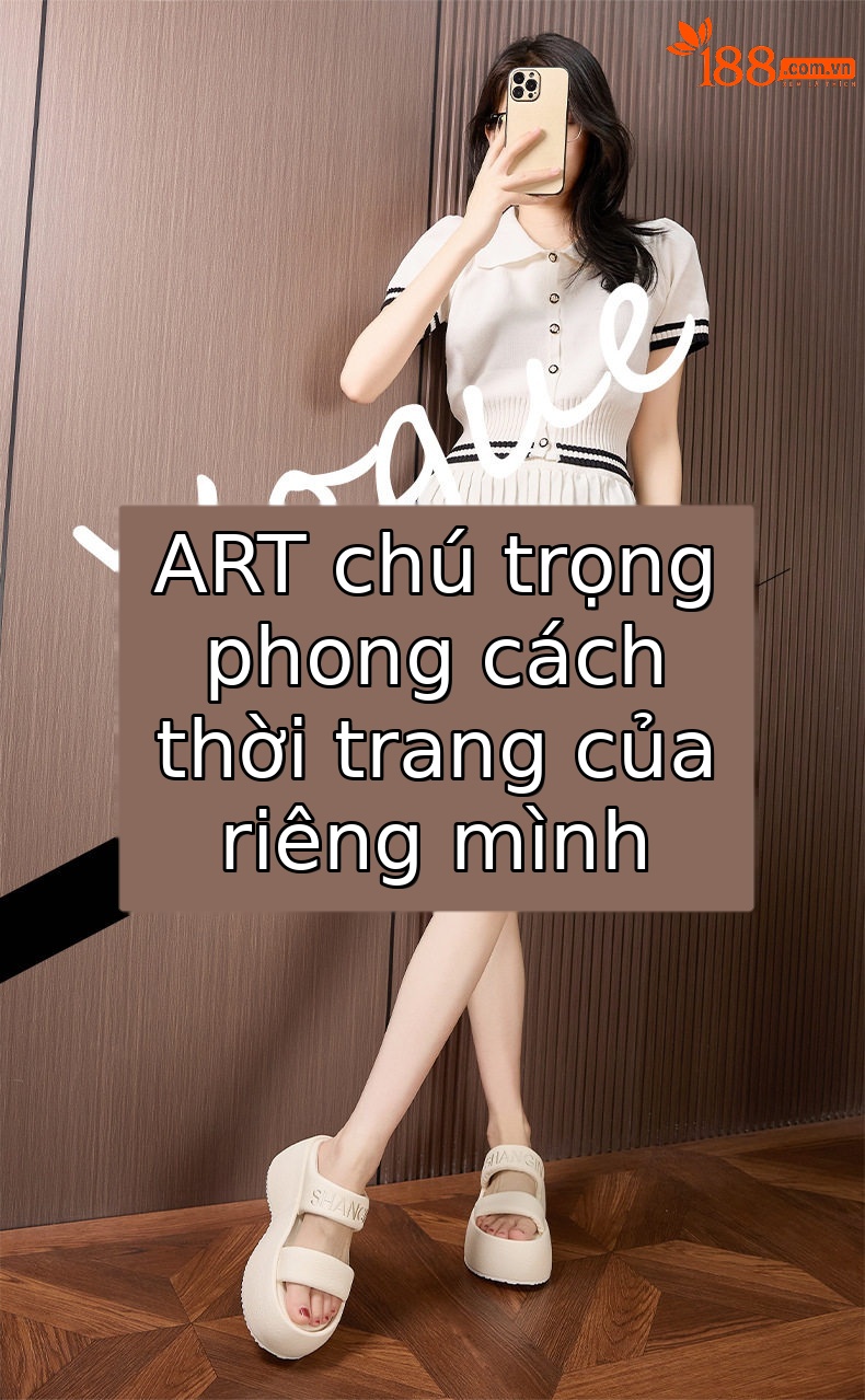 Dép sandal nữ quai chữ V đế chống trượt mùa hè — Trắng, Vàng, Xanh chi tiết 1