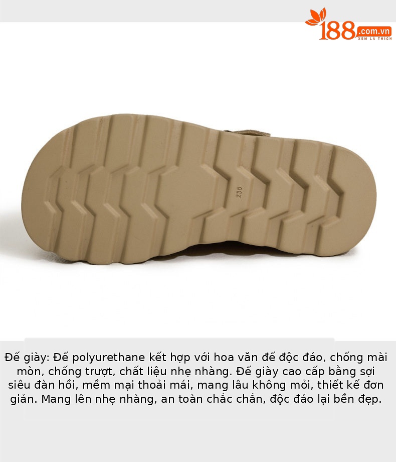 Dép sandal nữ quai chữ V đế dày phong cách Roman Birkenstock — Lạc đà, Mơ chi tiết 7